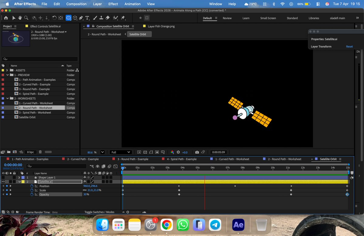 day 7 of learning motion graphic design using adobe after effects ...