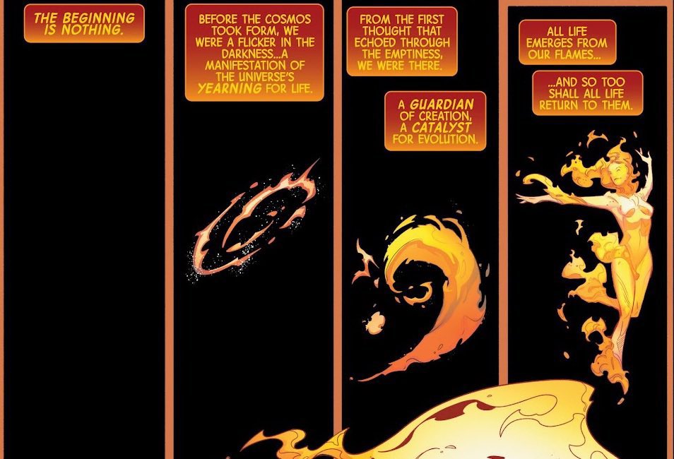 RichieTerrones's tweet photo. Eternity is not created first, he emerges after creation.
And that creation is driven by the Phoenix Force.

Canon! 

#XSpoilers #xmen #jeangrey #phoenixforce https://t.co/CqqJqn5snF