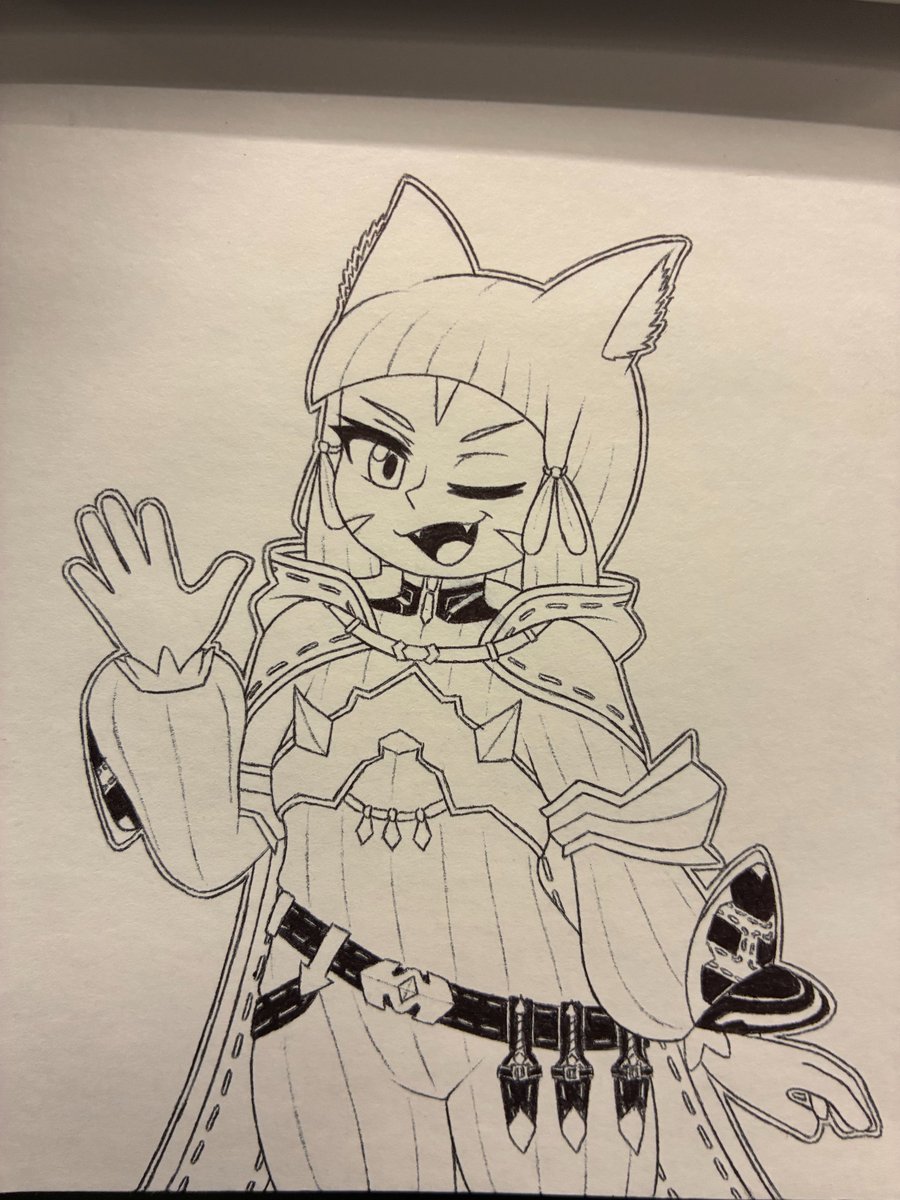 HadeeSmi's tweet photo. 07/04/2026 - Nia

Initially, I drew a blank female body with no specific character in mind, and Nia seemed like the best choice for what I had.

The pose doesn't not suit her, but if I had Nia in mind from the start I would've probably gone for something a little different. https://t.co/7yAPJSWNBL