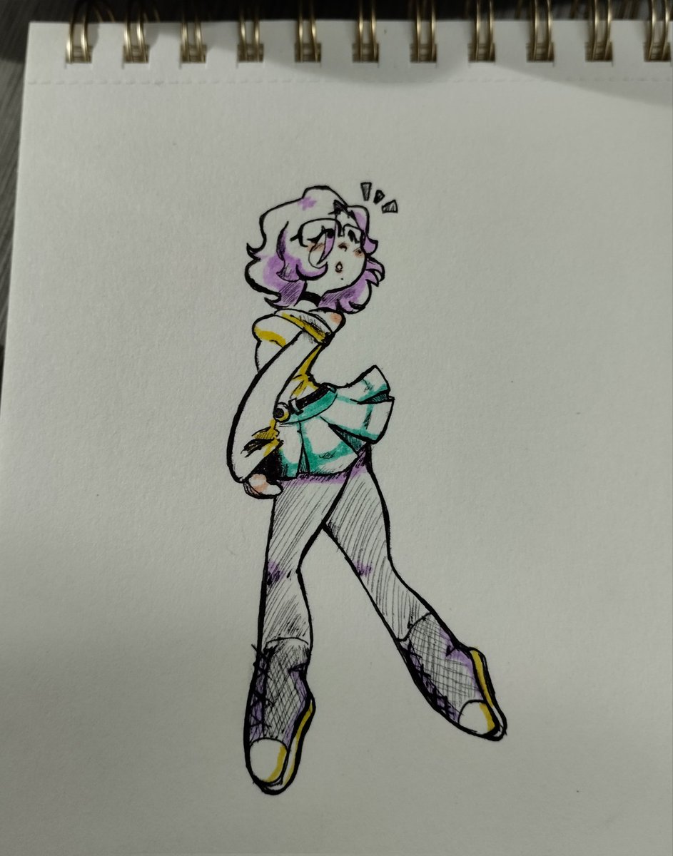 Silly doodle of my outfit :3