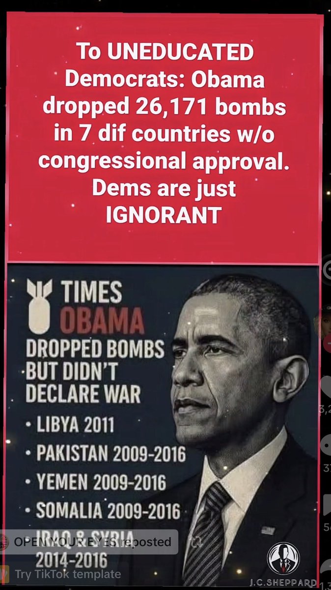 sirbash5220's tweet photo. @Rep_Stansbury Where was your concerns when Obama tried to wipe out 7 countries? https://t.co/fIwPw9cu6Z