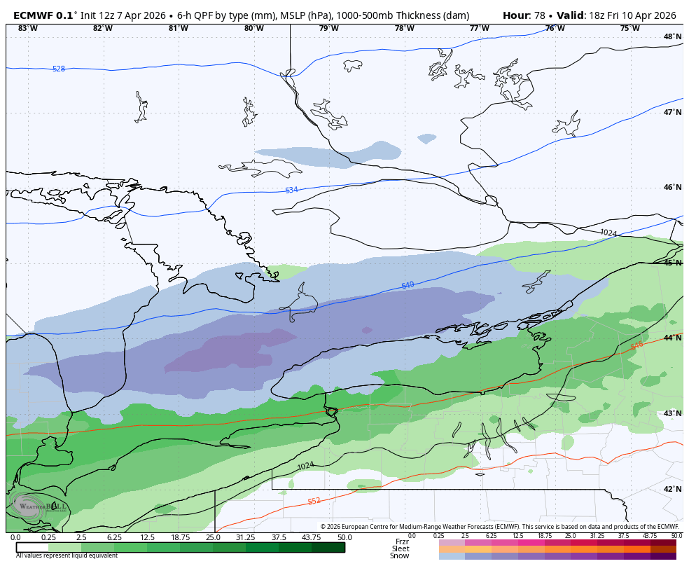 WxOntario1's tweet image. Latest 🇪🇺 model for Friday:

#OnWX #ONStorm