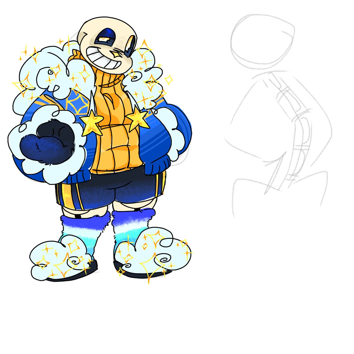 FloatingMoonRo's tweet image. #outersans #outertale #utmv 
I really like drawing outer