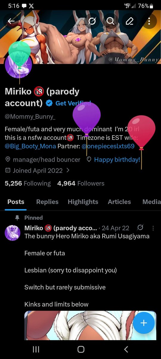 Miriko 🔞 (parody account) tweet media