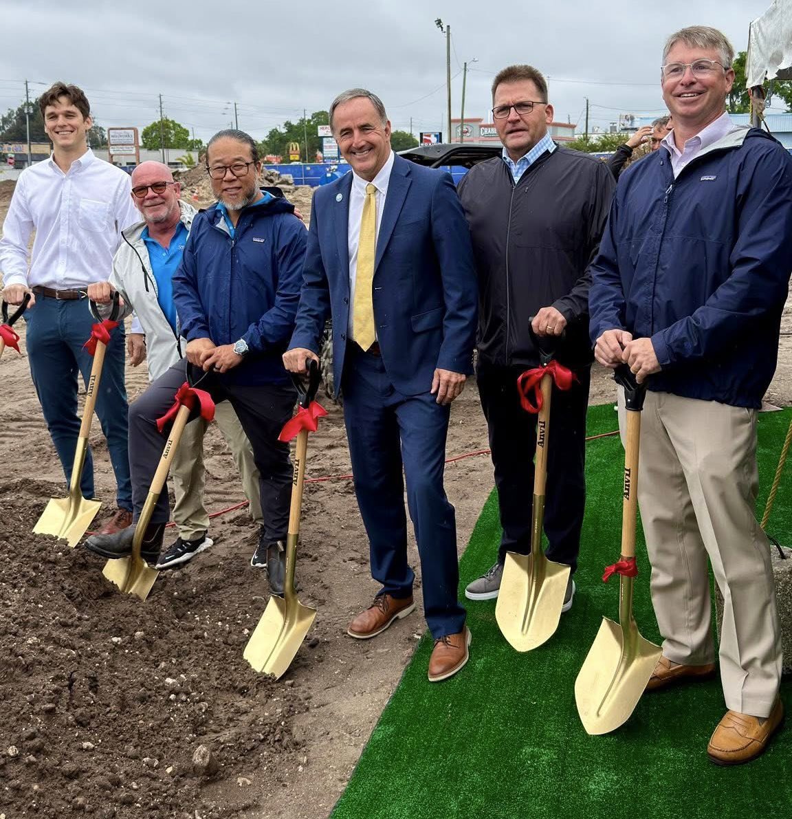 brucearector's tweet photo. Groundbreaking today for the expanded Cycle Springs PowerSports. Part of the @DimmittAuto Group which has served Clearwater for 102 years, this great business is the world’s largest Yamaha jet propulsion dealer and one of the nation’s largest personal watercraft retailers. https://t.co/f4WrhRffge