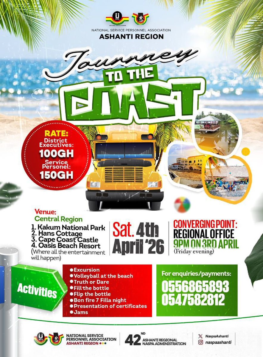 What’s your comment on the just ended A/R NASPA Exclusive trip to Cape Coast dubbed “Journey To The Coast”?
