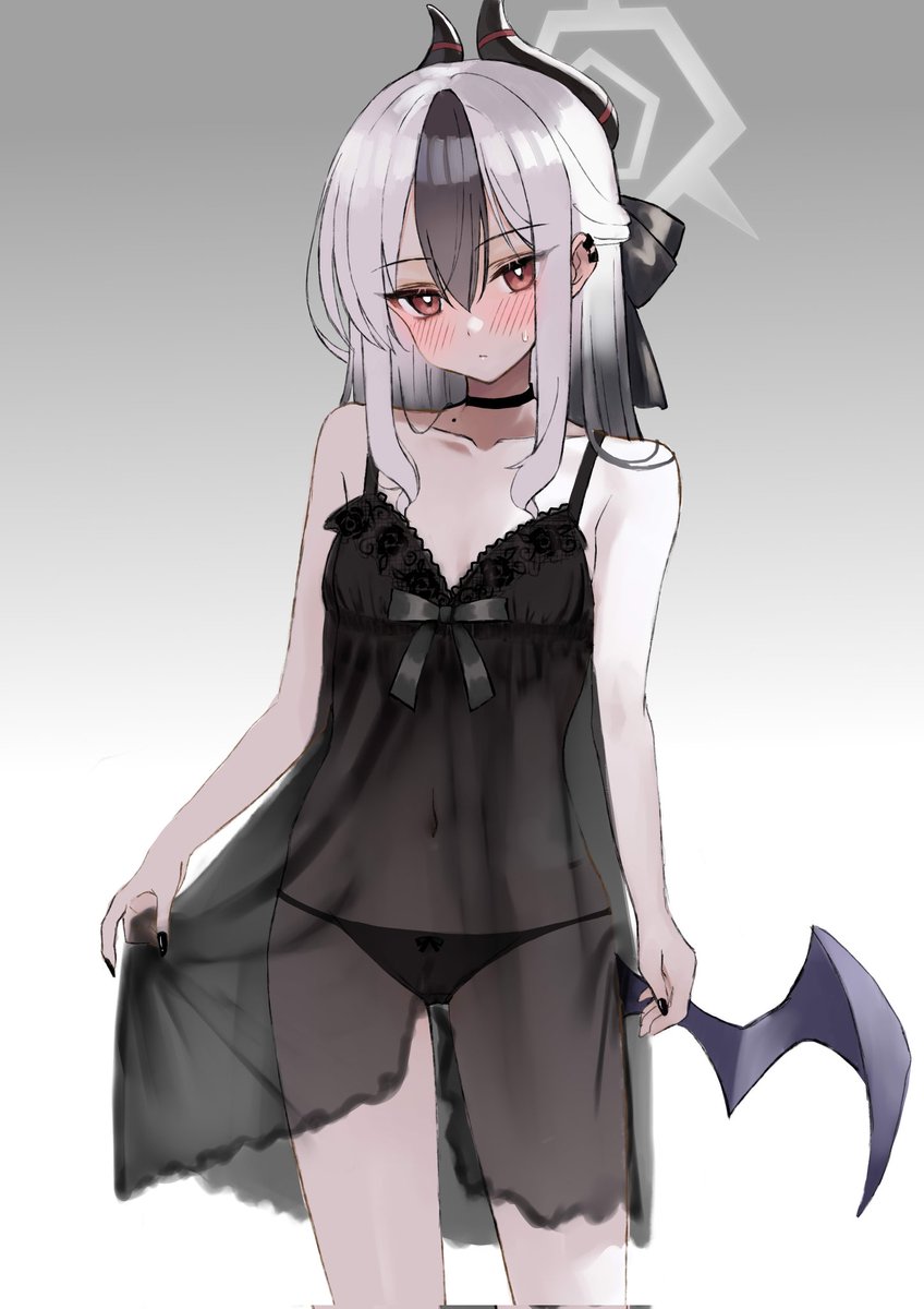 mugenmochimochi's tweet photo. お題箱より
>ベビードールなカヨコをお願いします！

ということでカヨコちゃんできました！

ツリーに差分つきPSDファイルの配布ページを載せておきますのでそちらもぜひ～ https://t.co/fWaZ9YPiCw