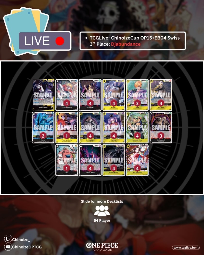 Chinoize - TCGLIVE tweet media