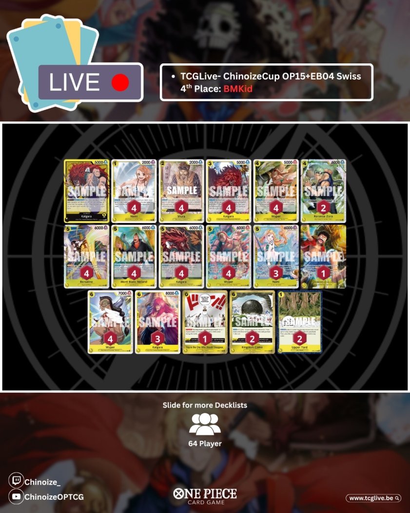 Chinoize - TCGLIVE tweet media