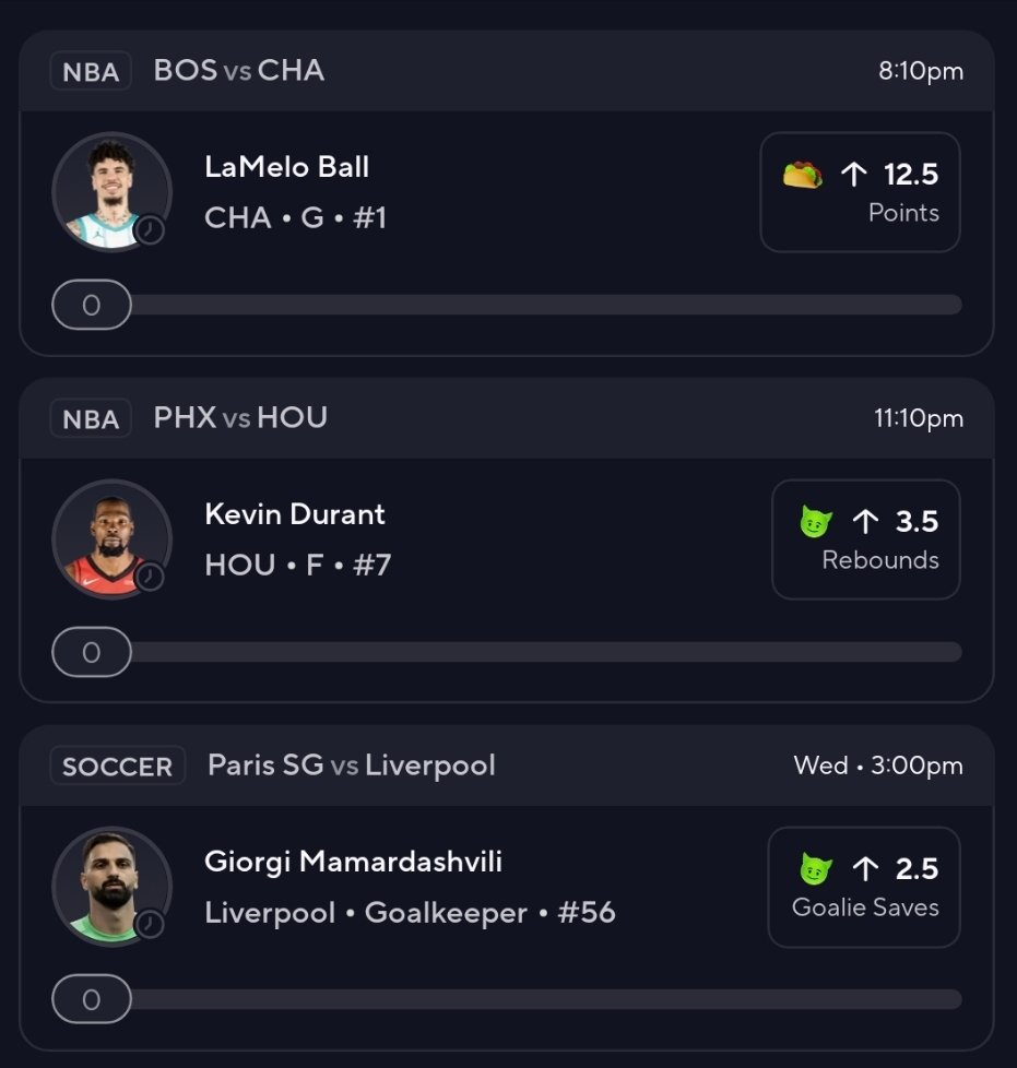 MrMooseDFS's tweet image. LaMelo Ball Taco Slip 🌮 

Follow for more free slips 🤝 

prizepicks.onelink.me/gCQS/shareEntr…

#NBA #PrizePicks #PrizePicksNBA #GamblingX #GamblingTwitter #ChampionsLeague #UEFA