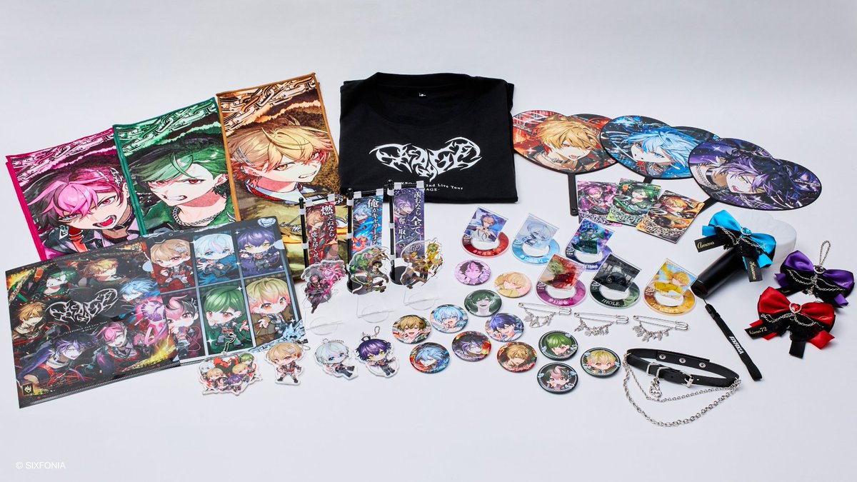 convenichecker's tweet photo. 「シクフォニ」公式グッズがHMVの一部店舗で本日8日から取り扱いスタート。2ndライブツアー - RAGE -の『アクキー』『アクスタ』『リボンチャーム』などが登場。ポストカード プレゼント キャンペーンも実施されます https://t.co/LcEODokiLG 

#HMV #シクフォニ #RAGE #SIXFONIA https://t.co/3TrlTCsfdJ