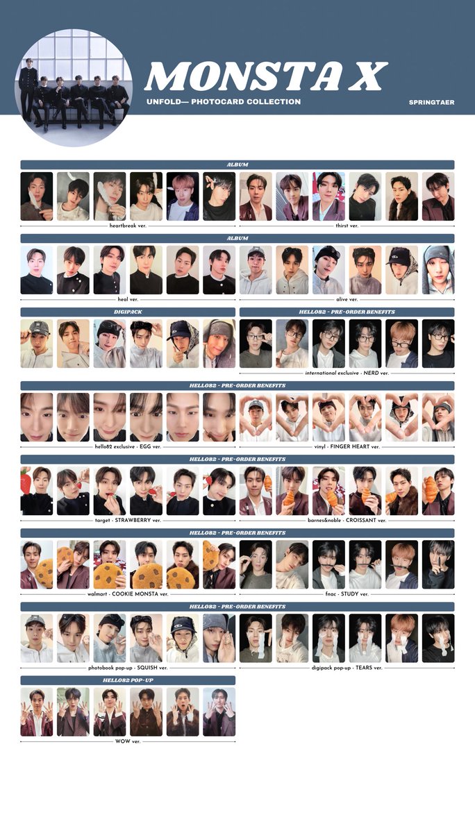 springtaeer's tweet photo. MONSTA X 🩵 UNFOLD PHOTOCARD TEMPLATE — 몬스타엑스 포토카드 리스트 

✅ COMPLETE

#몬스타엑스 #Unfold #언폴드
#MONSTAX #MONSTA_X https://t.co/17ioDgxJsR