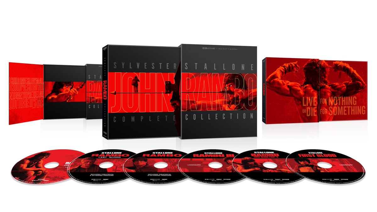 IrishFilmCritic's tweet photo. The Complete #RamboCollection Explodes Onto 4K Ultra HD™ May 26 https://t.co/FNkz1kxm30 @RamboMovie @LGHomeEnt @Lionsgate #RAMBO https://t.co/5tVRtVpw9G