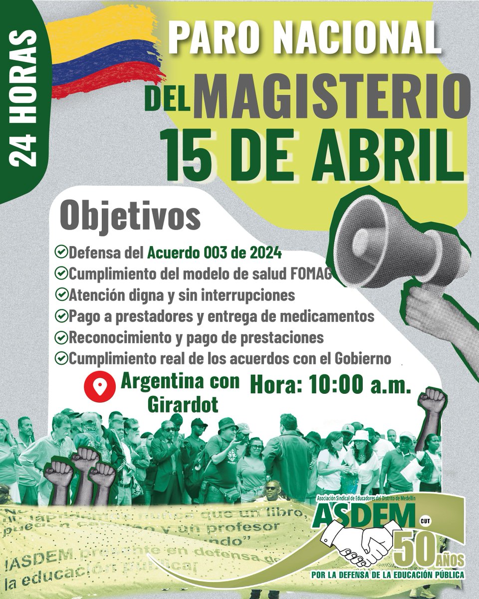 Asociación Sindical de Educadores de Medellín tweet media