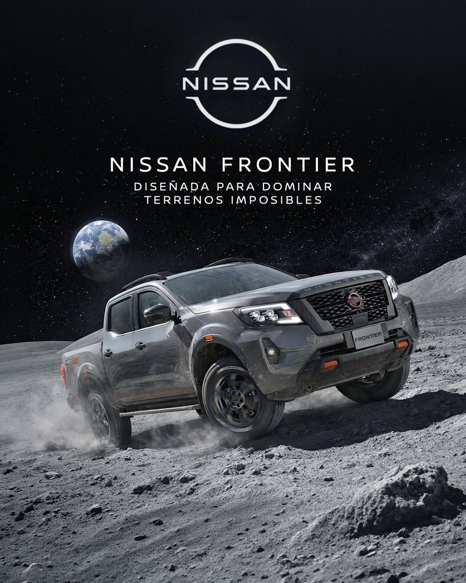 NissanParaguay's tweet photo. Cuando el camino se queda corto, la Nissan Frontier domina terrenos imposibles, como todo un PRO. 

#NissanParaguay #NissanFrontier https://t.co/SQRkipFgHf