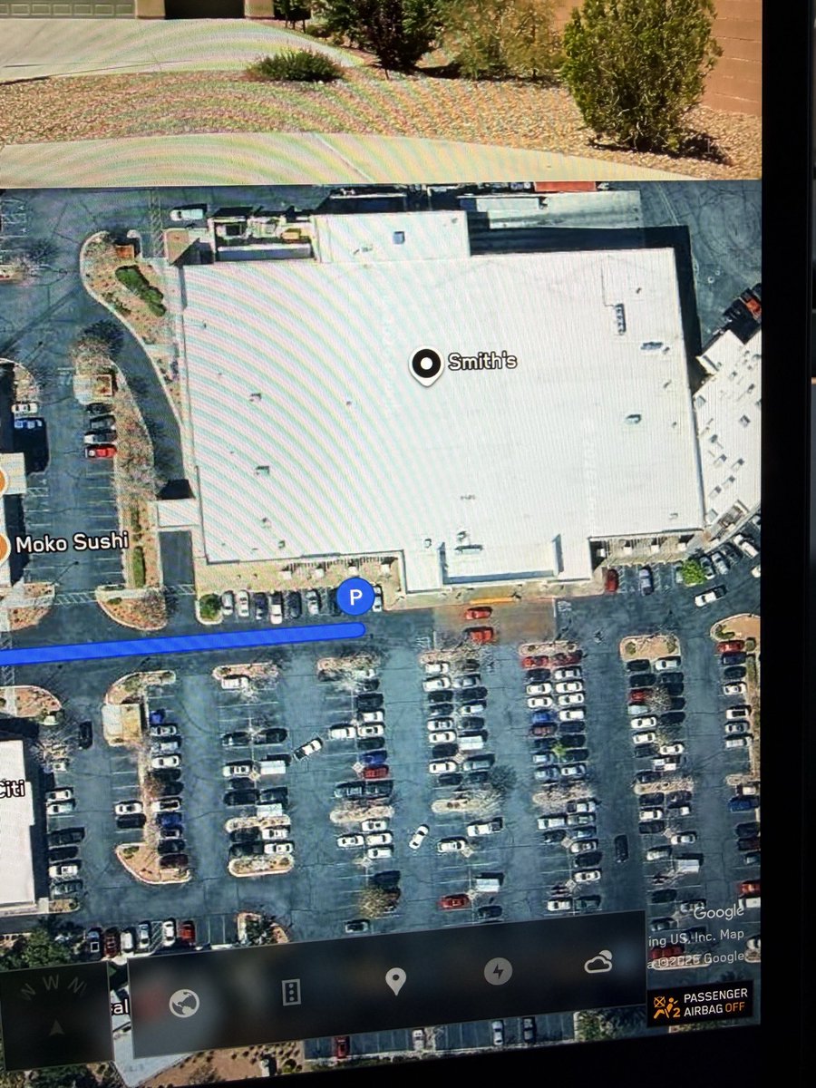 TeslaNewswire's tweet image. 🅿️ First look at the new P icon on the map for improved parking location pin prediction in Tesla FSD (Supervised) v14.3