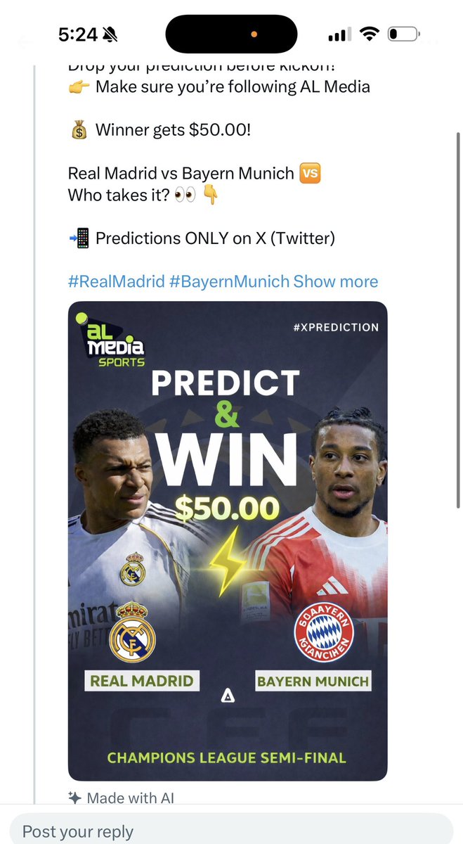 ALmediaSports's tweet photo. Congratulations @EstherBingo for winning $50.00 https://t.co/RMhLlAO3vX