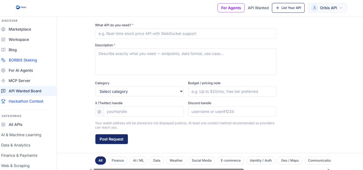 Orbis API tweet media