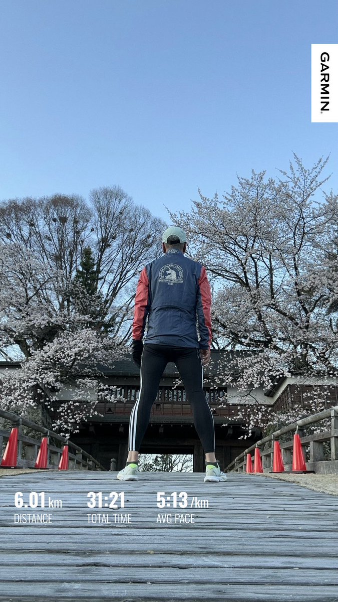 KWashizawa's tweet image. #garmin #beatyesterday #finishSTRONG #BostonMarathon  #炭平コーポレーション #adidas #adizero #adios8 #sakura #suwako #高島城