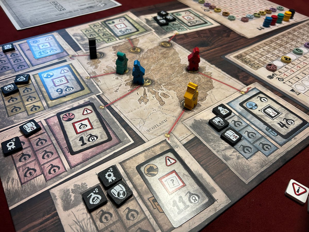 BoardGameQuest's tweet image. A market driven game that will have you running a distillery in Scotland. Andrew reviews Angel's Share: boardgamequest.com/angels-share-r… #boardgames