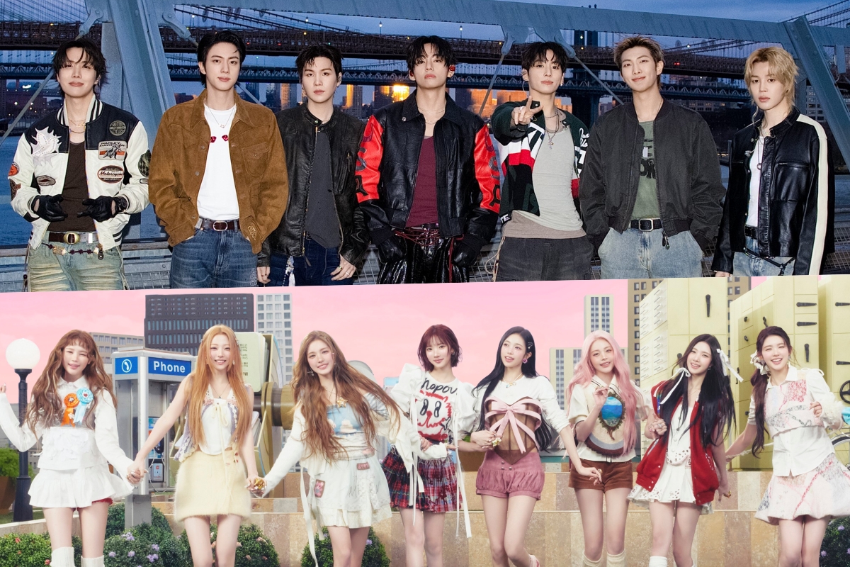soompi's tweet photo. #BTS Earns Quintuple Crown On Circle Weekly Charts + #Hearts2Hearts Tops Streaming Chart
https://t.co/05ccOmIaBa https://t.co/0oUmAhJIWy