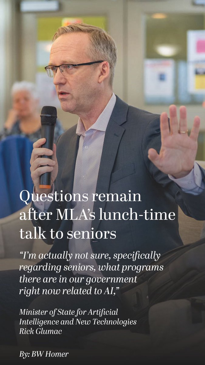 inletcurrent's tweet photo. “I’m actually not sure, specifically regarding seniors, what programs there are in our government right now related to AI,” Glumac said.

https://t.co/xHARi9Y2od https://t.co/a1z9FV7MpV