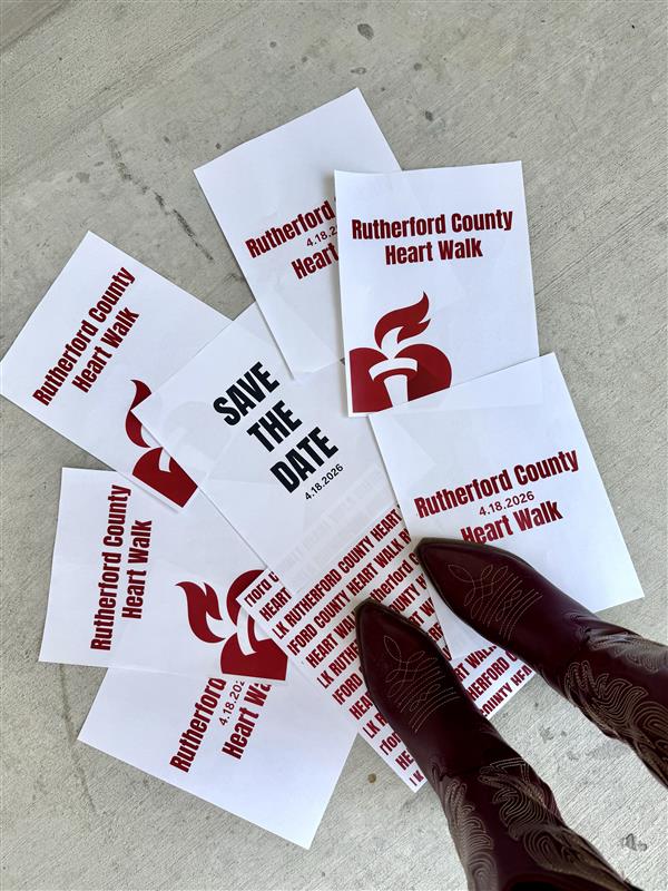 AHATennessee's tweet photo. Mark your calendars for April 18! ❤️

The Rutherford County Heart Walk is bringing the community together to raise awareness for cardiovascular disease.

Walk with us to help save lives, the walk kicks off at 8 AM.

Register your team here: https://t.co/PdUyWYAkSV
#RuCoHeartWalk https://t.co/bPfvwW1QAQ