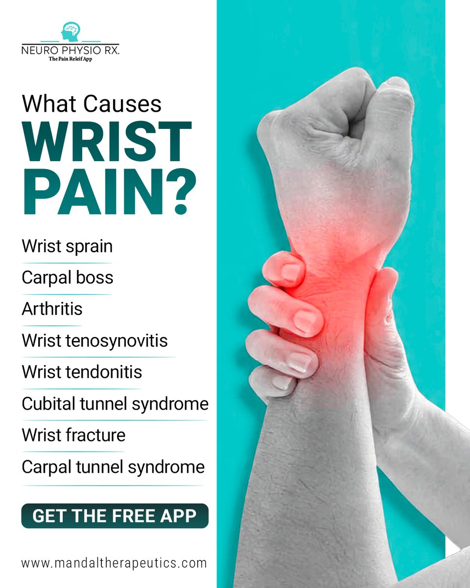 NeurophysioRx's tweet photo. Wrist pain slowing you down? 
Don’t ignore it start guided exercises today.

Download Neuro Physio RX 

Google Play: https://t.co/KwdPOSQpBt

App Store: https://t.co/52IgEVIAWj

#wristpain #carpaltunnel #physio #rehab #healthtips https://t.co/8CoEax07JU
