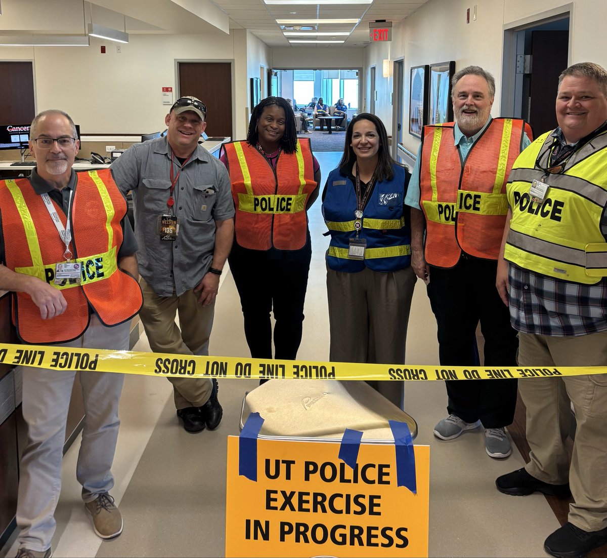 UTPoliceHouston's tweet photo. This is a drill!  Great exercise today at Northwest Surgical with partners from EHSSEM, Emergency Readiness, Facilities and the Simulation Center. #preparedness -100 https://t.co/PsjMF6Q3vi