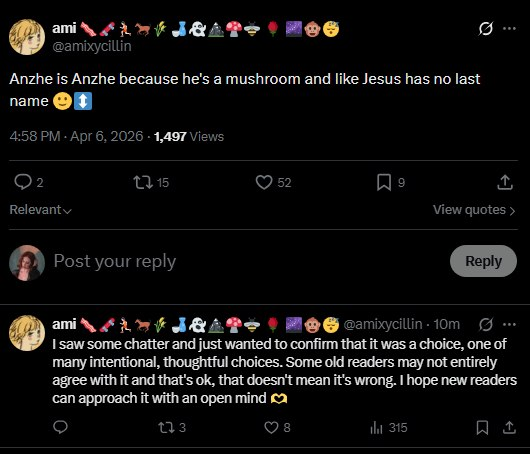 p9cker_girl's tweet photo. BREAKING: Seven Seas Little Mushroom Danmei Localizer Locks Twitter after facing backlash for Maliciously Changing An Ze to Anzhe🙃 https://t.co/kOT3yZObFT