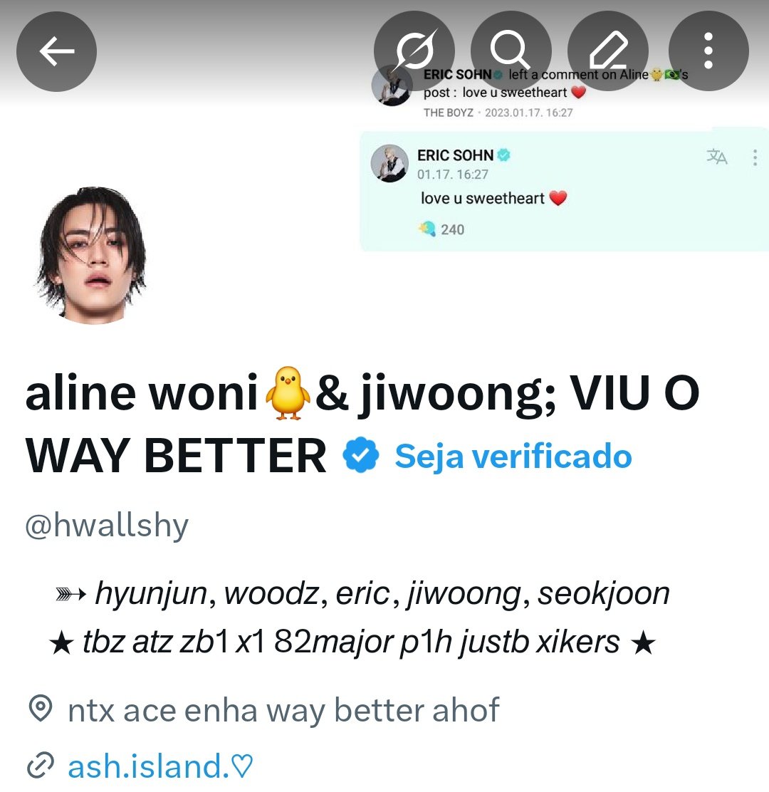 aline woni🐥& jiwoong; VIU O WAY BETTER tweet media