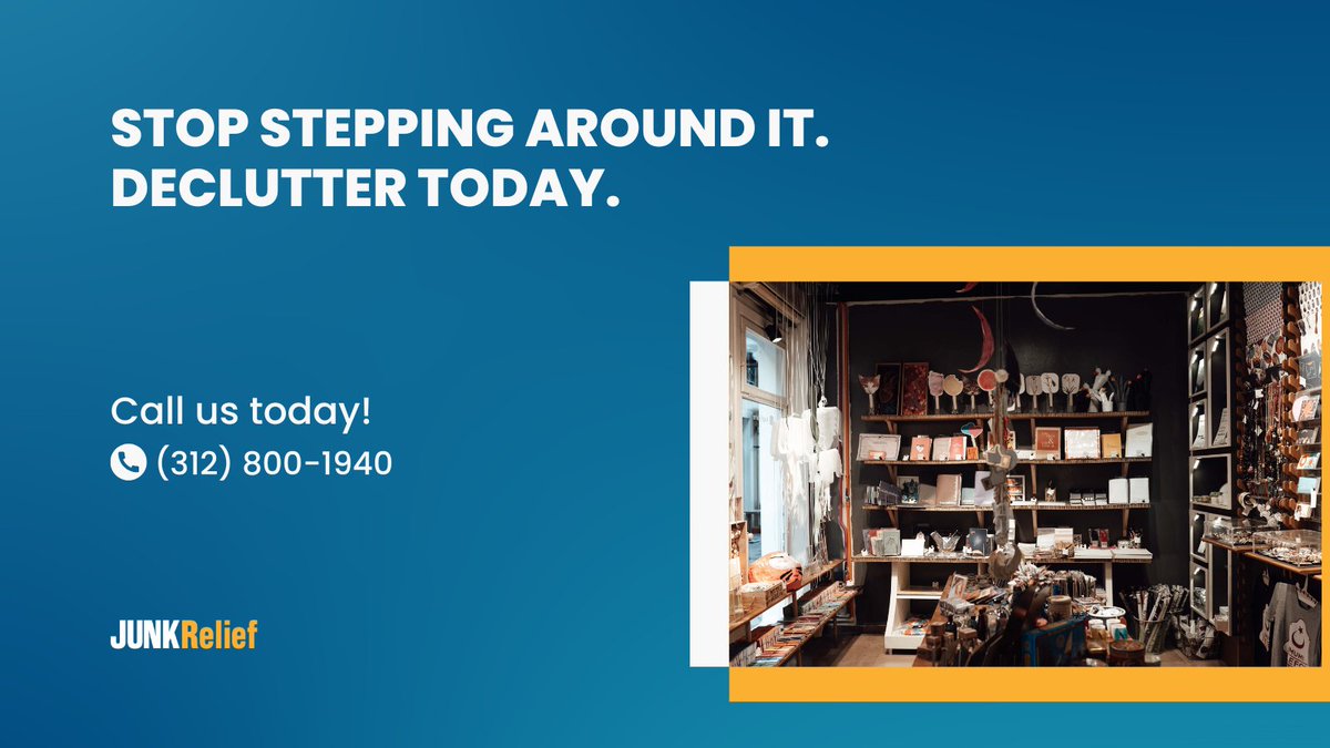 JunkRelief's tweet image. Once items that no longer serve a purpose are gone, your space becomes easier to move through, easier to clean, and easier to enjoy. 

🧹 Let us handle the heavy lifting so you can enjoy the results.

#ReclaimYourSpace #JunkRemoval #DeclutterGoals
