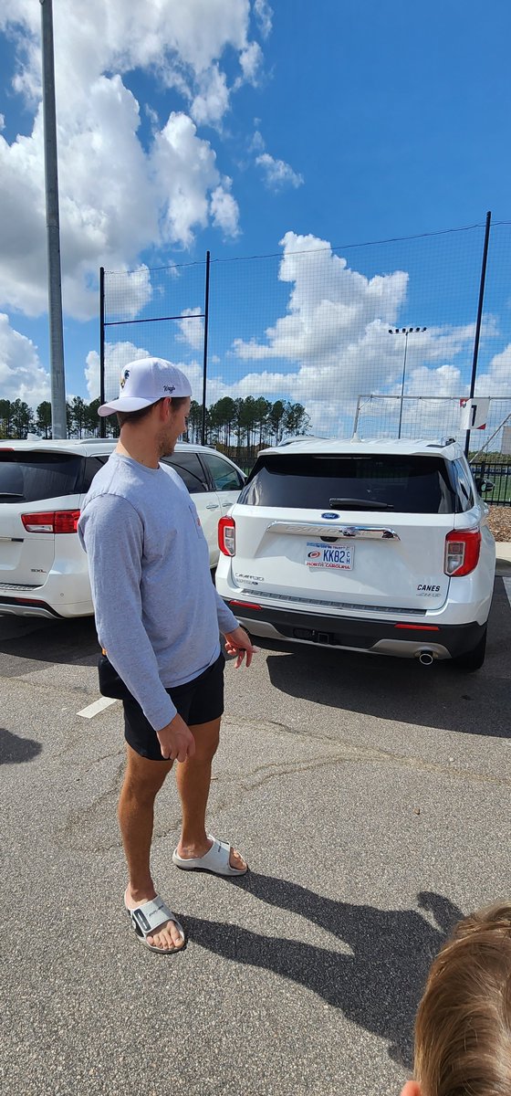 NcMild's tweet photo. @Canes The legend, KK. Note the license plate ❤️ https://t.co/Y0p5d5Bb9K