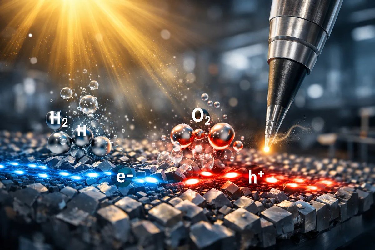 fklivestolearn's tweet image. For the first time, solar photocatalysis can be observed in real time at the nanoscale, showing exactly how sunlight turns water into hydrogen fuel. A big leap for #cleanenergy. #Innovation #Renewables 

👉 shorturl.at/tLtq0 

@gvalan @DrFerdowsi @junjudapi @mary_gambara