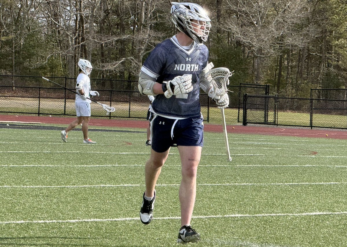 DavidWolcott1's tweet photo. Final score in Patriot League boys lacrosse action is Plymouth North 16, Plymouth South 3. Senior captain Jake Turchinetz scored 5 times and Logan Perry had 4 goals as the Eagles 🦅 improved to 3-1 on the season. https://t.co/knlnzBEMgN