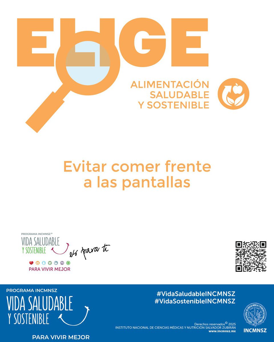 incmnszmx's tweet image. Conoce más sobre este Programa #VidaSaludable en: incmnsz.mx/opencms/conten…
#VidaSaludableINCMNSZ