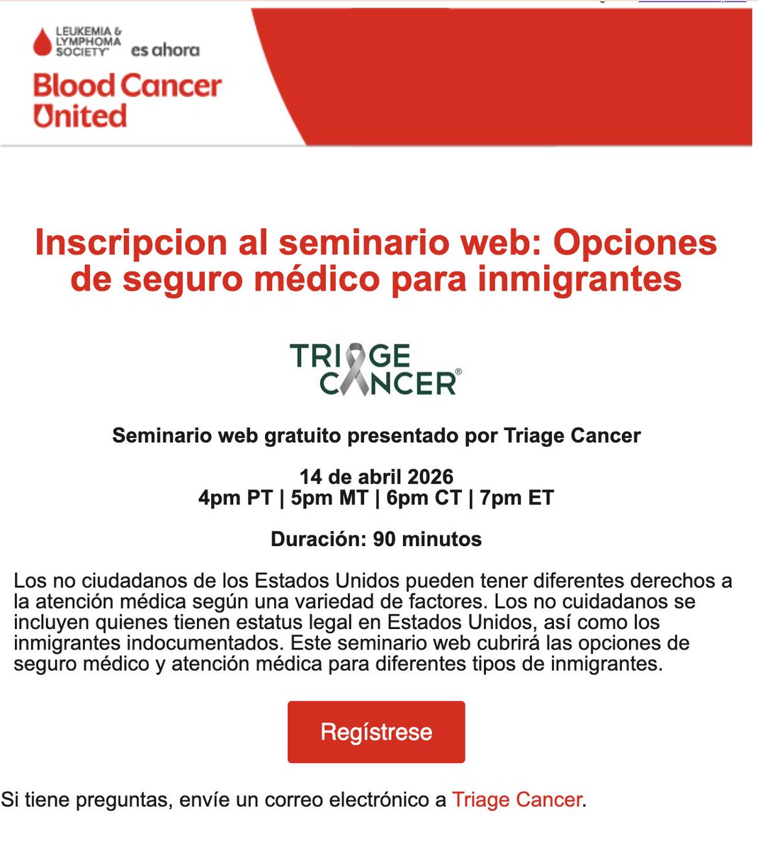 andreafda's tweet photo. ¿Eres inmigrante en EE. UU. o apoyas a alguien que lo es?

Este webinar puede ayudarte a entender tus opciones de seguro médico y acceso a atención.

🗓 14 abril
🕓 4pm PT | 6pm CT | 7pm ET

Regístrate y toma decisiones informadas

https://t.co/9i8OKg0o7C https://t.co/6iWBsGjQWw