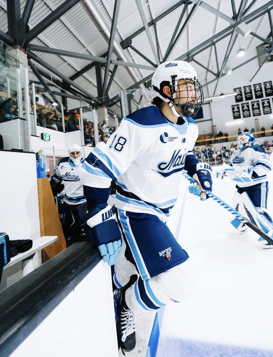 According to Frank Zawrazky (The Hockey News) Simon Motew will enter the transfer portal when it opens next week.

(Photo: UMaine Athletics)