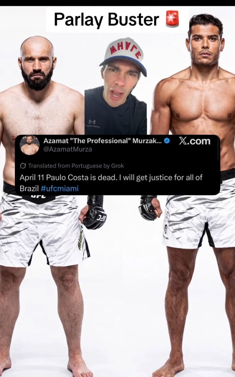Paulo Costa tweet media