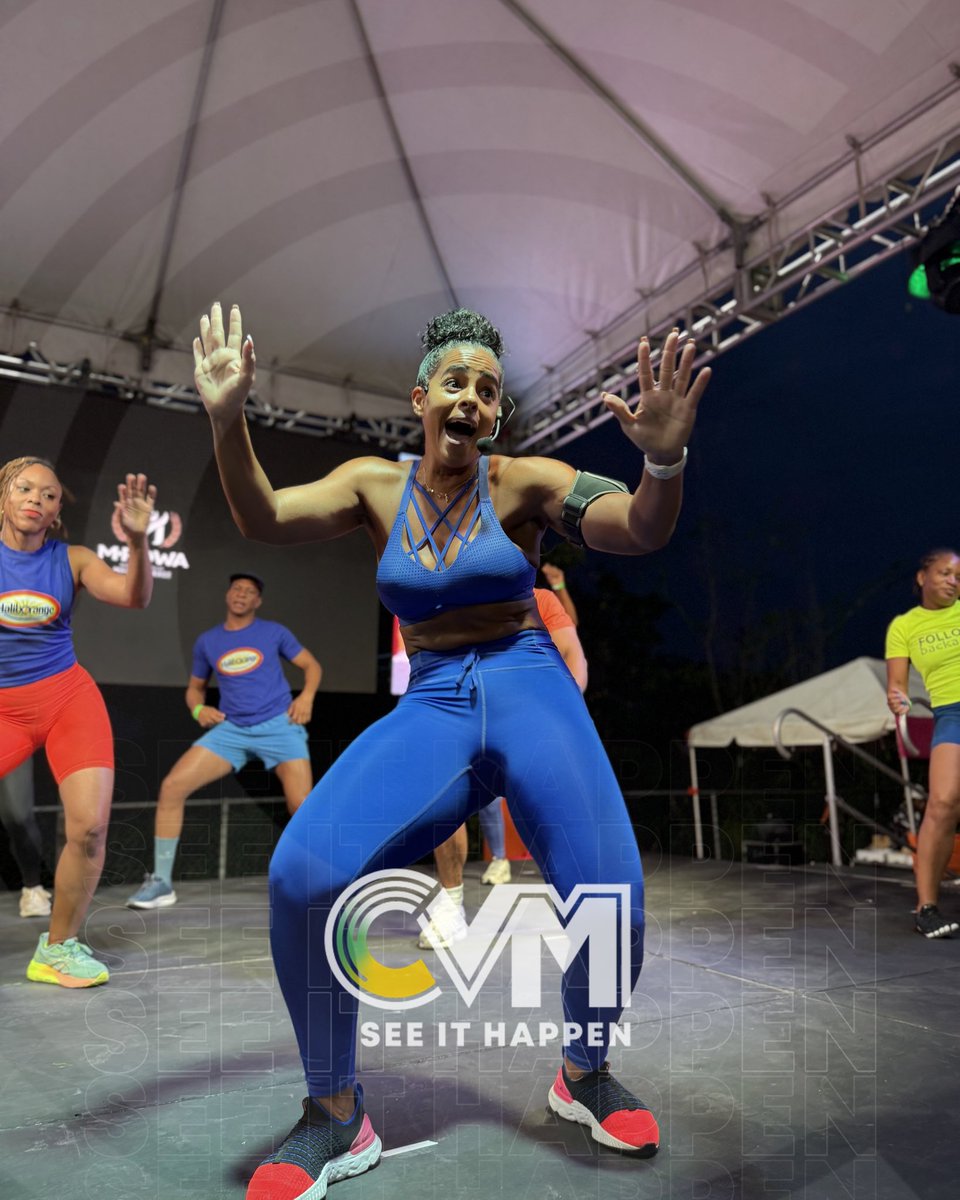 CVMTV's tweet photo. Real movement. real energy. real people.

From the stage to the field, Caribbean Fit Fyah brought the intensity, and Haliborange was right there supporting every step.

This is what fitness looks like when the vibes are right.

#CaribbeanFitFyah #Haliborange #CVMTV https://t.co/crA45HTHgf