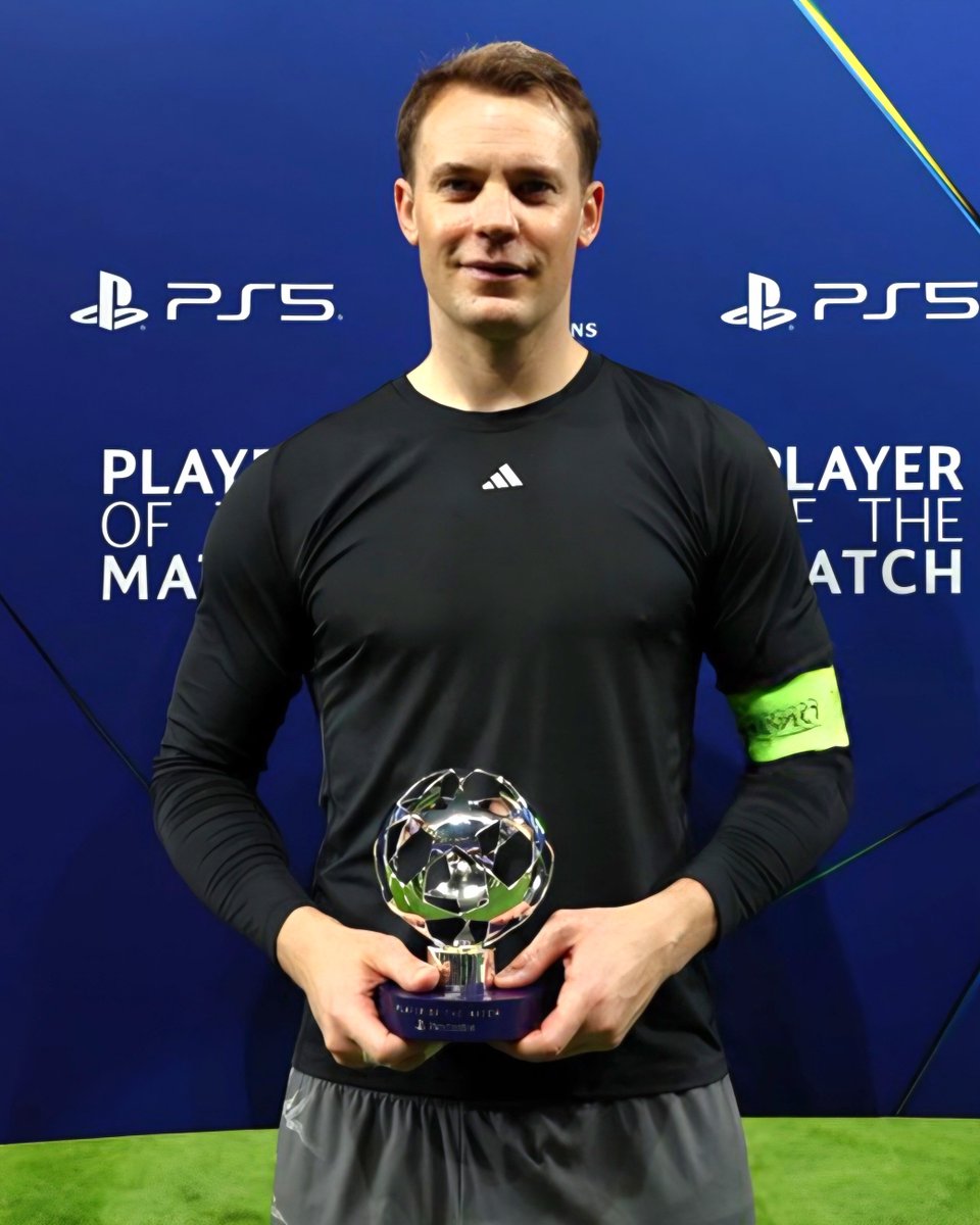 daguitovaldes's tweet photo. Manuel Neuer contra el Real Madrid:

+ 9 atajadas totales
+ 5 atajadas a tiros dentro del área
+ 1,05 goles evitados
+ 8,9 en la calificación Sofascore
+ MVP del partido

Un espectáculo brutal, a la altura de uno de los mejores porteros de la historia. https://t.co/lF3VInF9U9