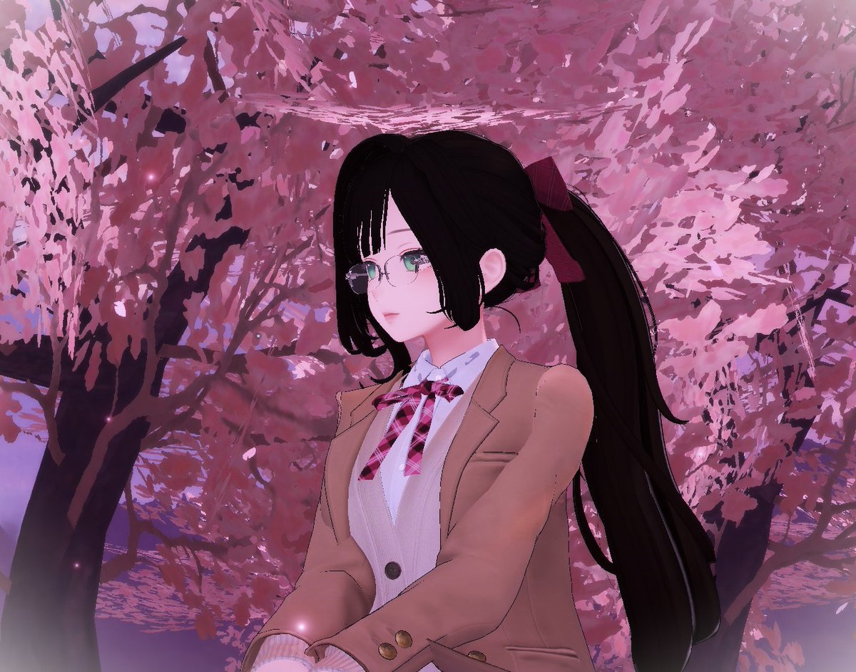 LucreciaGrace's tweet photo. In the process of making a character for a new VRRP I'm joining and I love her so much. Meet Shizuka!

Shots in the background are from one of the MMD worlds for K-Pop and the base model is Shinra. 
#Vrchatphotography #VRChat https://t.co/avlB1W3zxS