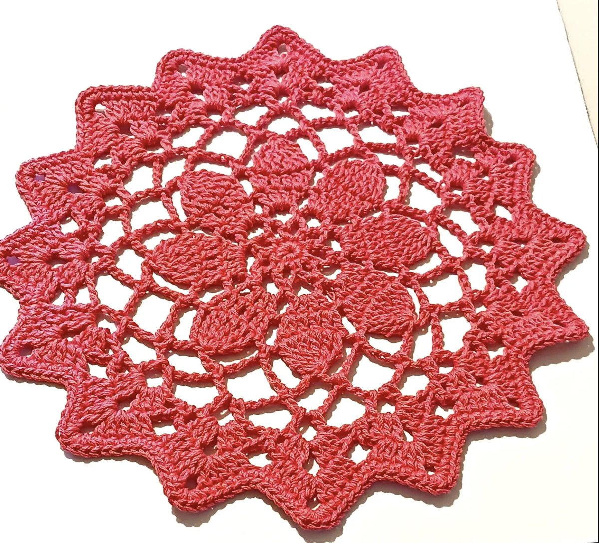 annimae9's tweet image. Crochet Pink Doily, 13" Cotton Table Protector, Plant Pad #grammaleas #crochetpinkdoily #tableprotector #13inches #plantpad #uniquegifts #giftforher #shopsmall  tinyurl.com/36ndck46