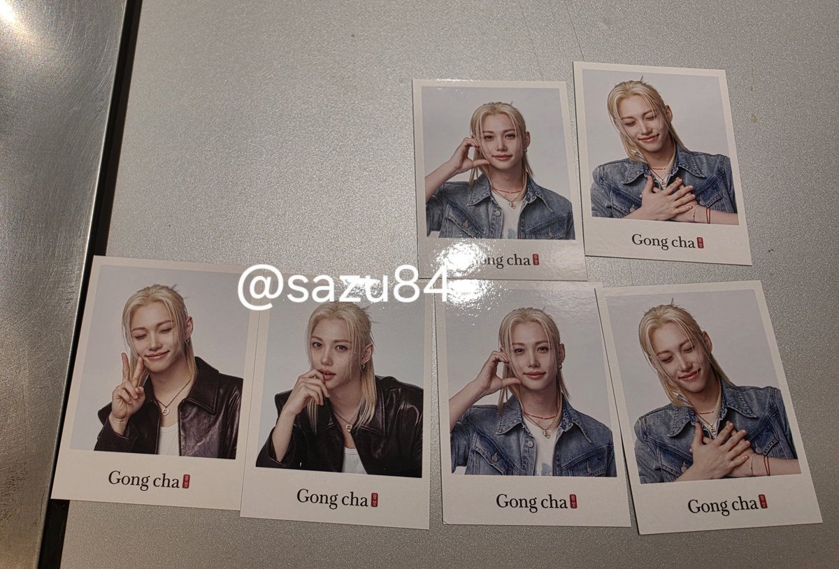 Gong Cha x #FELIX Happy Card 

By purchasing the designated beverage and dessert sets you get a Felix Happy Card Set  (1 set includes 2 cards)
The Happy Cards consist of 3 sets types featuring a total of 6 different designs, and are provided randomly upon set purchase. However,