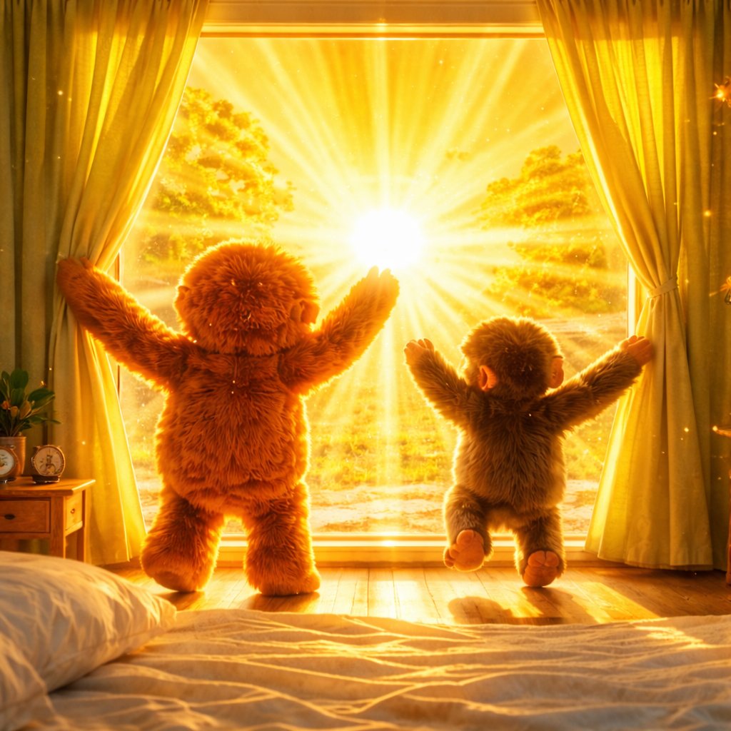OranmamaX's tweet photo. Chasing the light, stepping into a brand new day together 🦧🐒☀️

#オランママ #Oranmama https://t.co/i8DcqnreUT