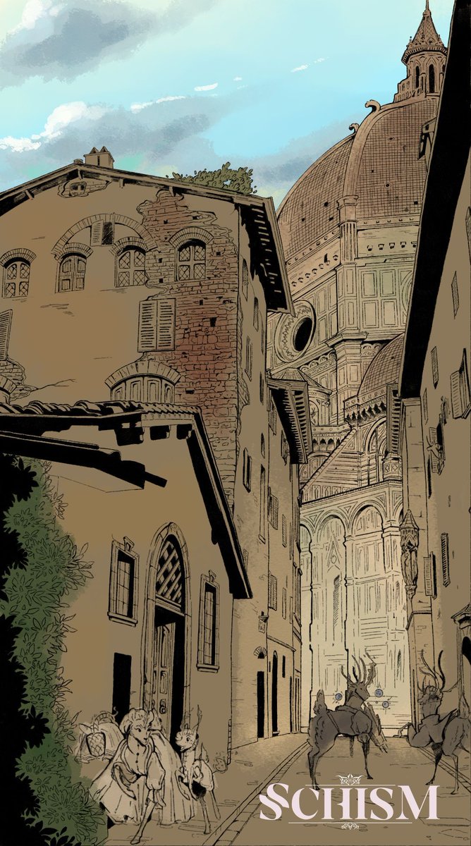 far_owl's tweet photo. The Holy City of Cervinae is a sprawling metropolis, home to millions of souls unified in worship to their own god, The Lord. Yet, beneath its grandeur and brightness, lie many dark secrets that you will uncover...

#indiegame #indiegamedev #indiedev #gameart #conceptart https://t.co/Bpn0YP8rzz