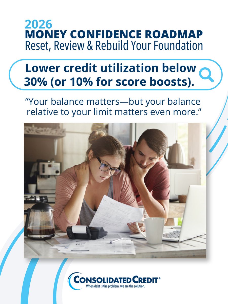 ConsolidatedUS's tweet image. #2026Roadmap 
Got a #TaxRefund? Use part of it to crush high-interest debt. Remember:“Every dollar toward high-interest debt is a dollar you never pay interest on again”.

Make your #refund work for you:ow.ly/WC5R50YF3Sj

#MoneyTips #DebtFree #ConsolidatedCredit #DebtSucks