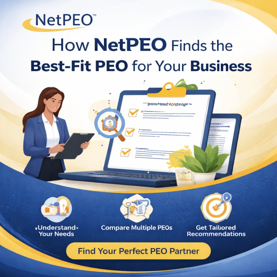 netpeo's tweet image. 🚀 Looking for the best-fit PEO for your business? NetPEO makes it easy!

 ✅ Understand your needs
 ✅ Compare multiple PEOs
 ✅ Get tailored recommendations

 🔍 Find your perfect PEO partner today! 
#PEO #BusinessSolutions #NetPEO #HR #SMB #HROutsourcing