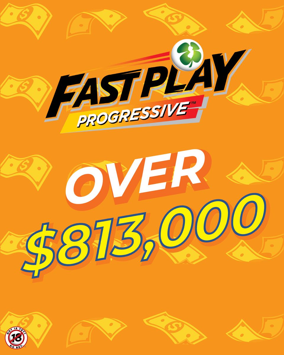 NJLottery's tweet image. he #FastPlayProgressive Jackpot has climbed to a RECORD-BREAKING $813,000! This Jackpot is growing fast and could be won at any moment...so grab your ticket and see if you’re our next big winner! For Fast Play Progressive game odds, visit NJLottery.com/FastPlay.