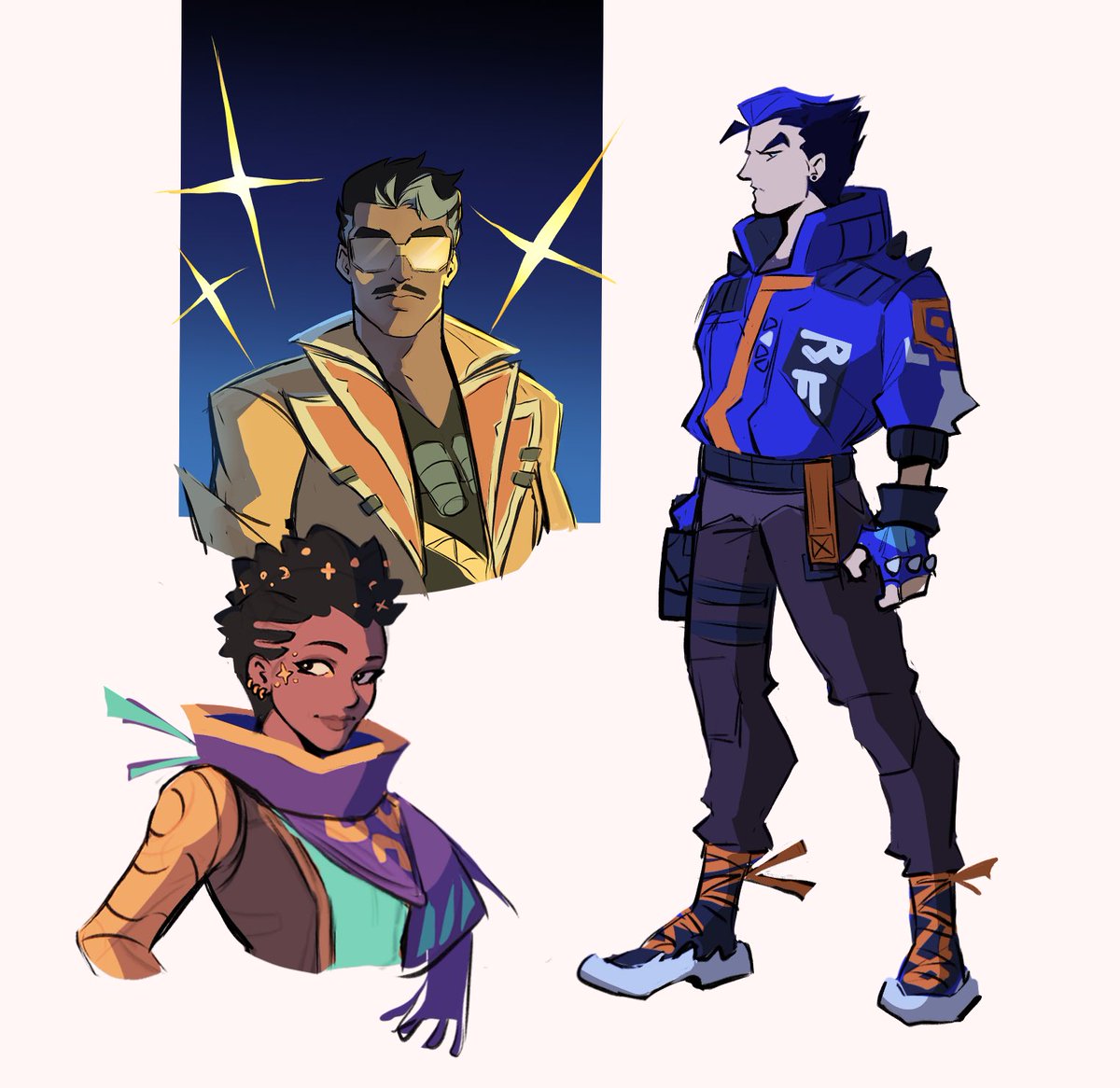 fool_cat_2's tweet photo. I realized Yoru really is just a walking Akira reference  #ValorantArt https://t.co/GHRkyt4wKb